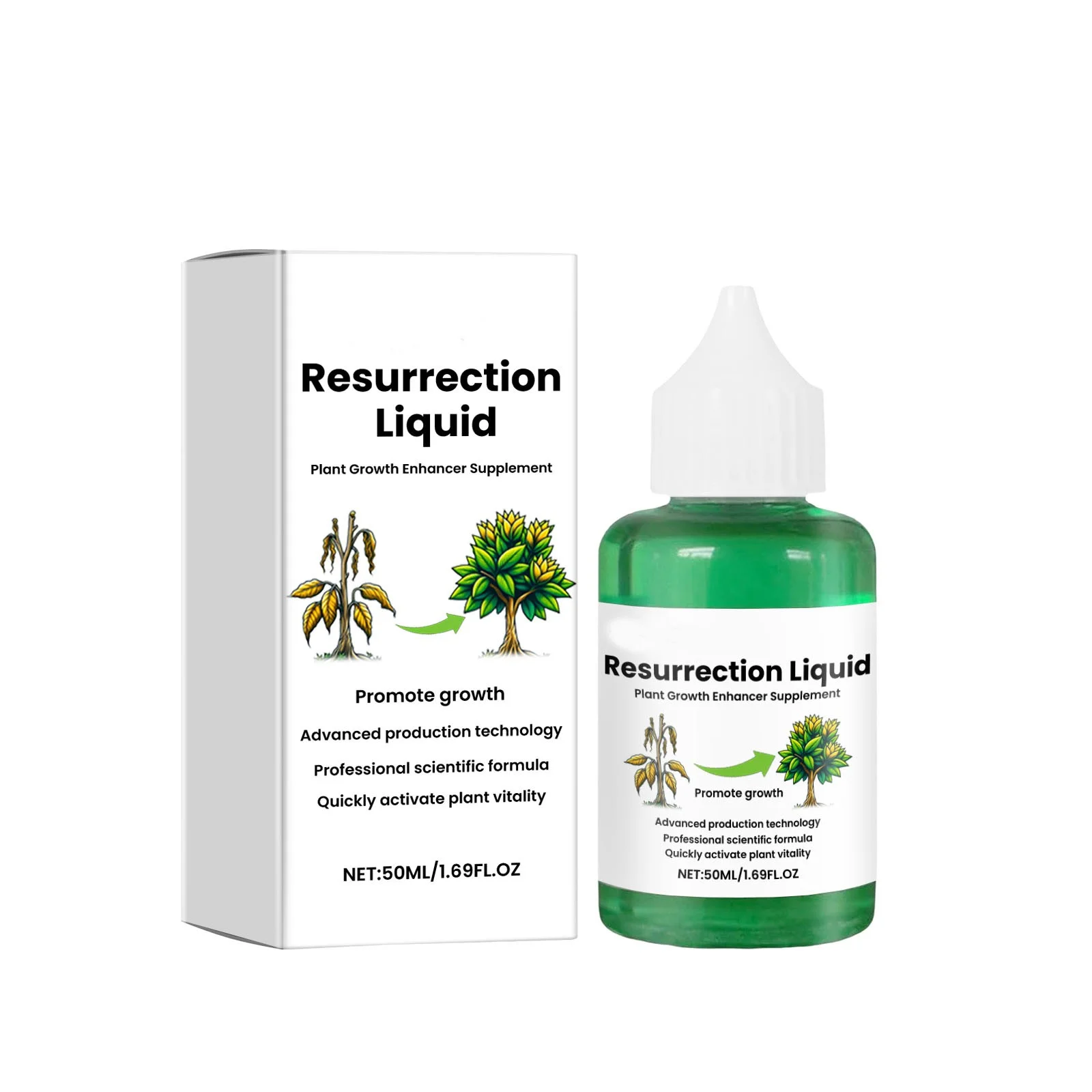No Quick Fix Reactivation Solution 50ml Hydroponic Nutrient Solution Nutrient Solution Flower Fruit Vegetable Reactivation Solution Indoor Live