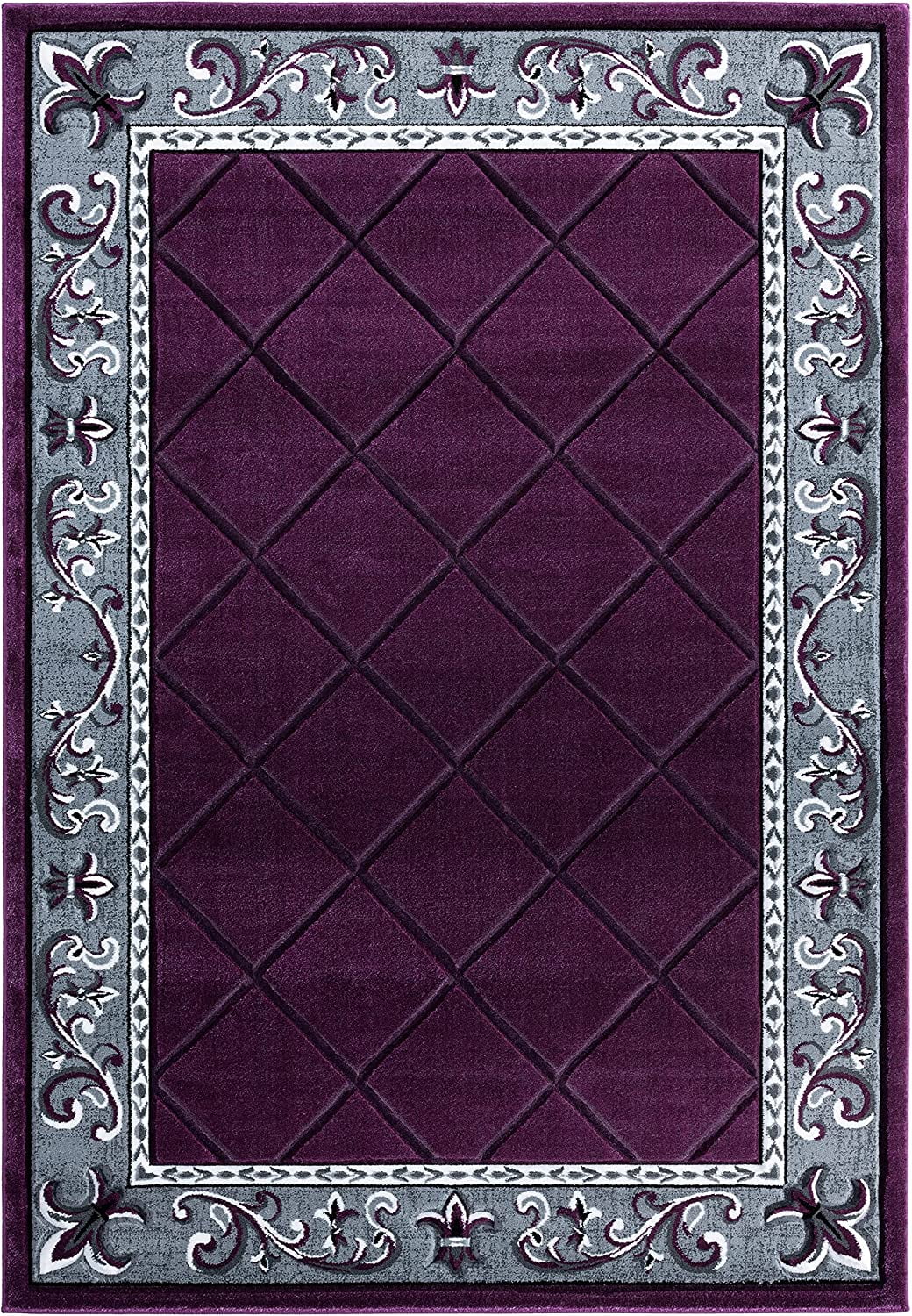 Of America Bristol Altamont Plum Accent Rug, 1'10