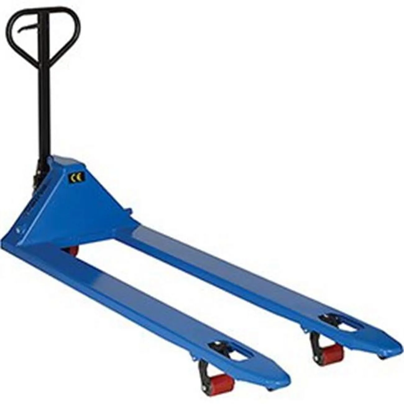 Global Industries 988942 Premium Extra-Long Fork Pallet Jack Truck, 27 x 70 in. - 4400 lbs - Blue