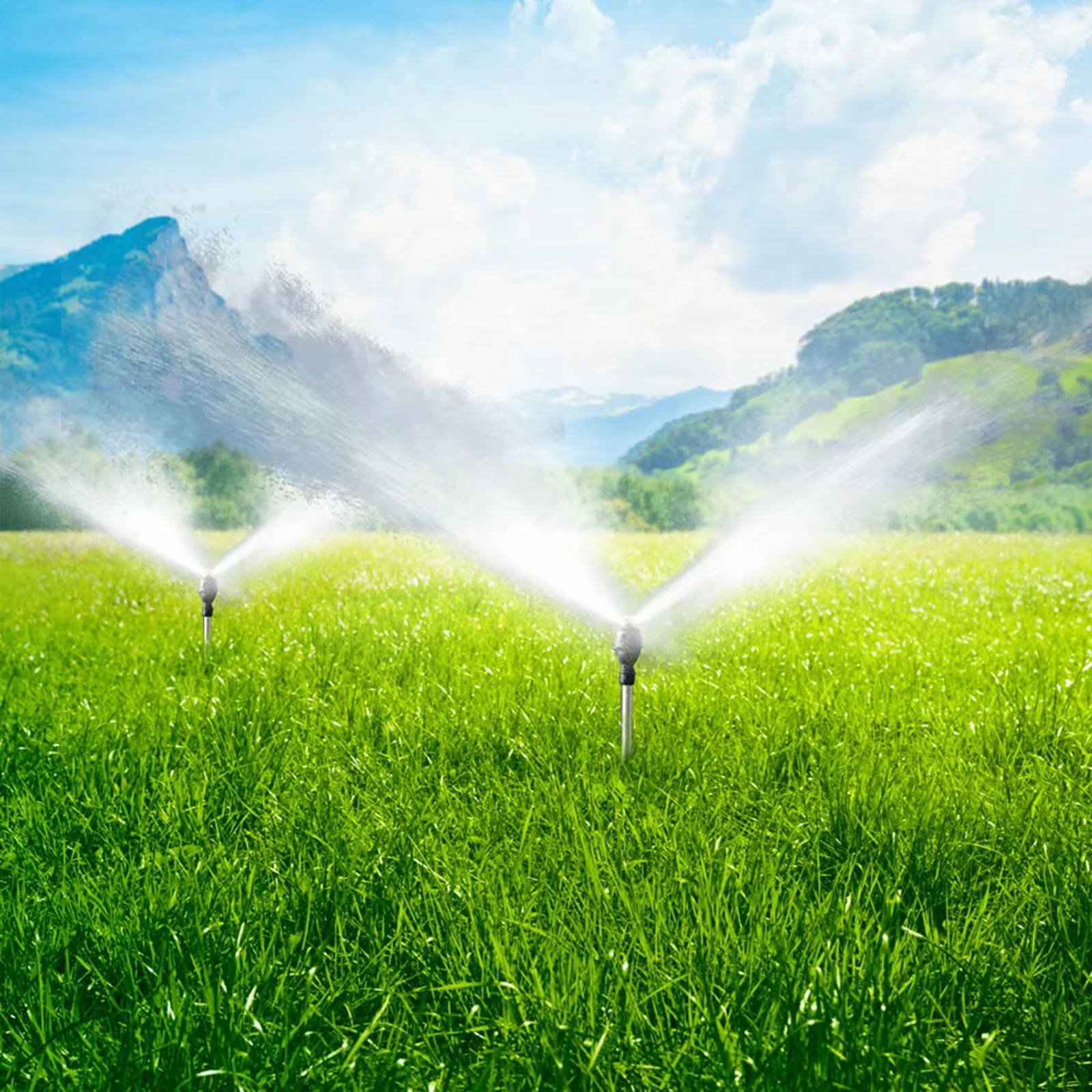 Rotating Tripod Sprinkler 360 Automatic Rotating Irrigation Watering Sprinklers Telescoping Tripod Sprinkler