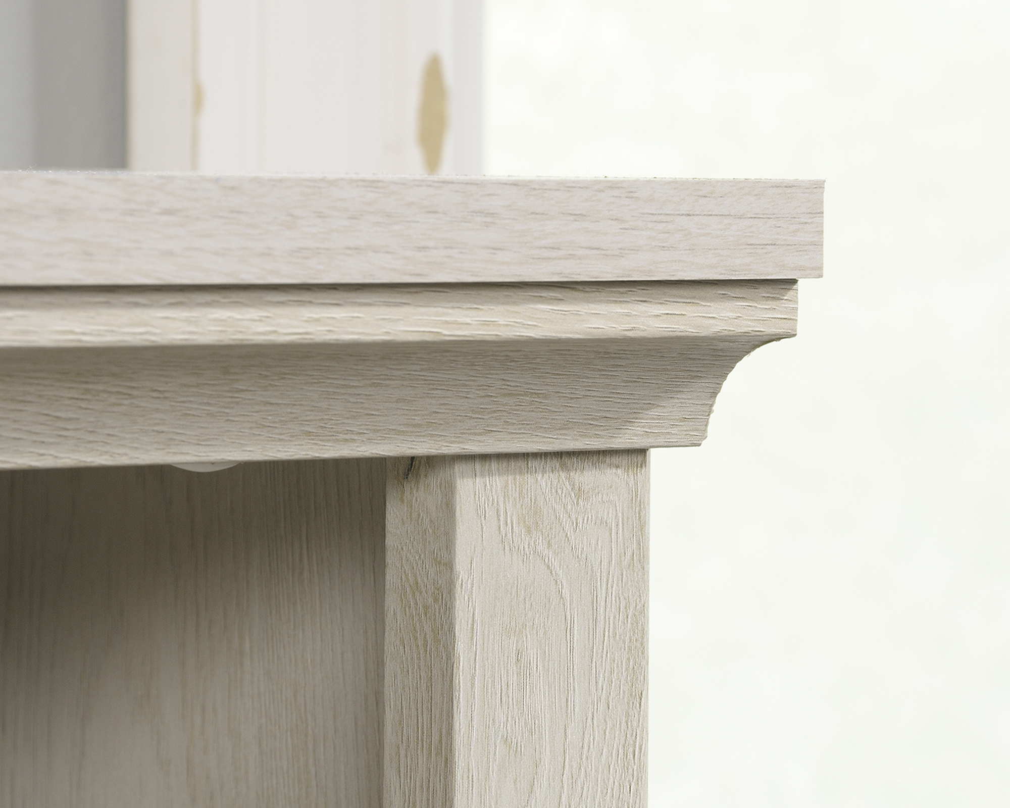 Sauder Select 2-Shelf Bookcase Chalked Chestnut