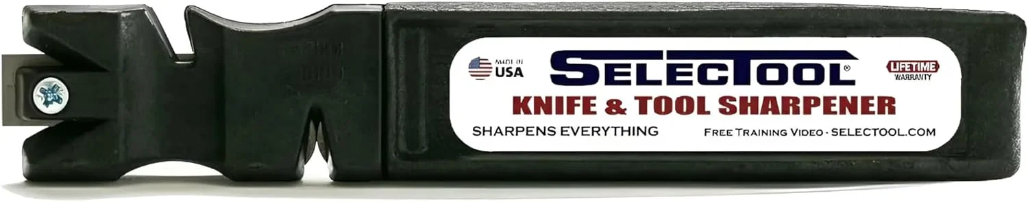 SELECTOOL Knife Sharpener 4-in-1, Master Kitchen Knife Sharpeners Tool - 4-Stage Professional Fast Knife Sharpening for Steel Knives, Blades - Easy to Use