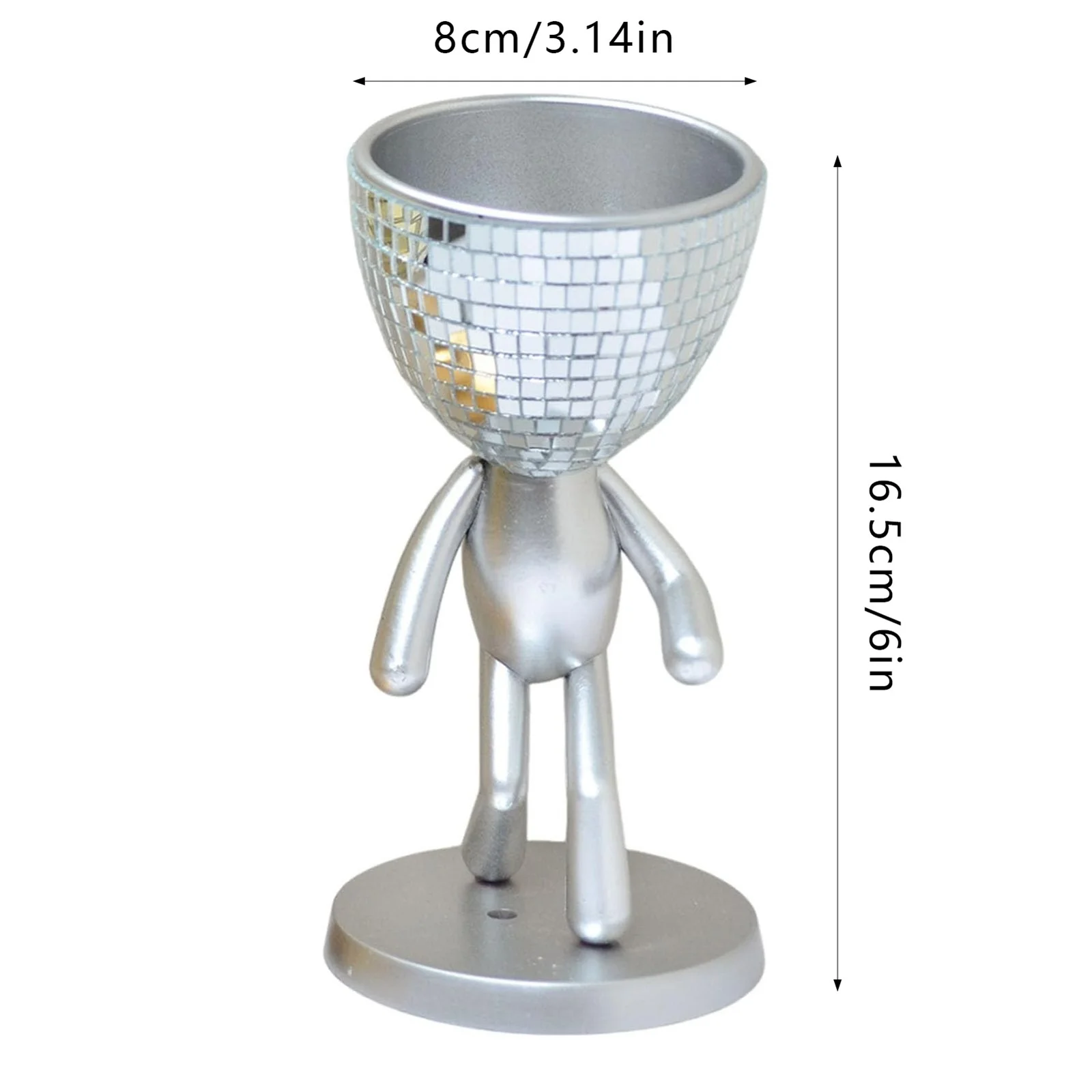 Crazy Disco Matchmaker Succulents Planter Creative Simple Planter Pot For Home Office Desktop Window Art Crafts Ornaments Indoor Outdoor Succulent Pots Gift Creative Flower Extra Large Flower Modern