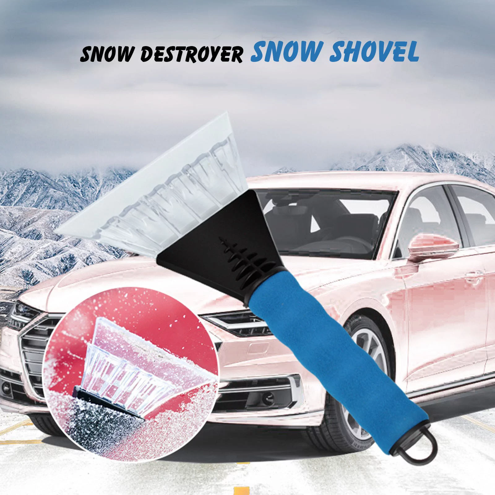 NLLSHGJ Snow Shovel Truck Snow Removal Shovel With Rubber Cover For Ice Scrapin Snow Remover
