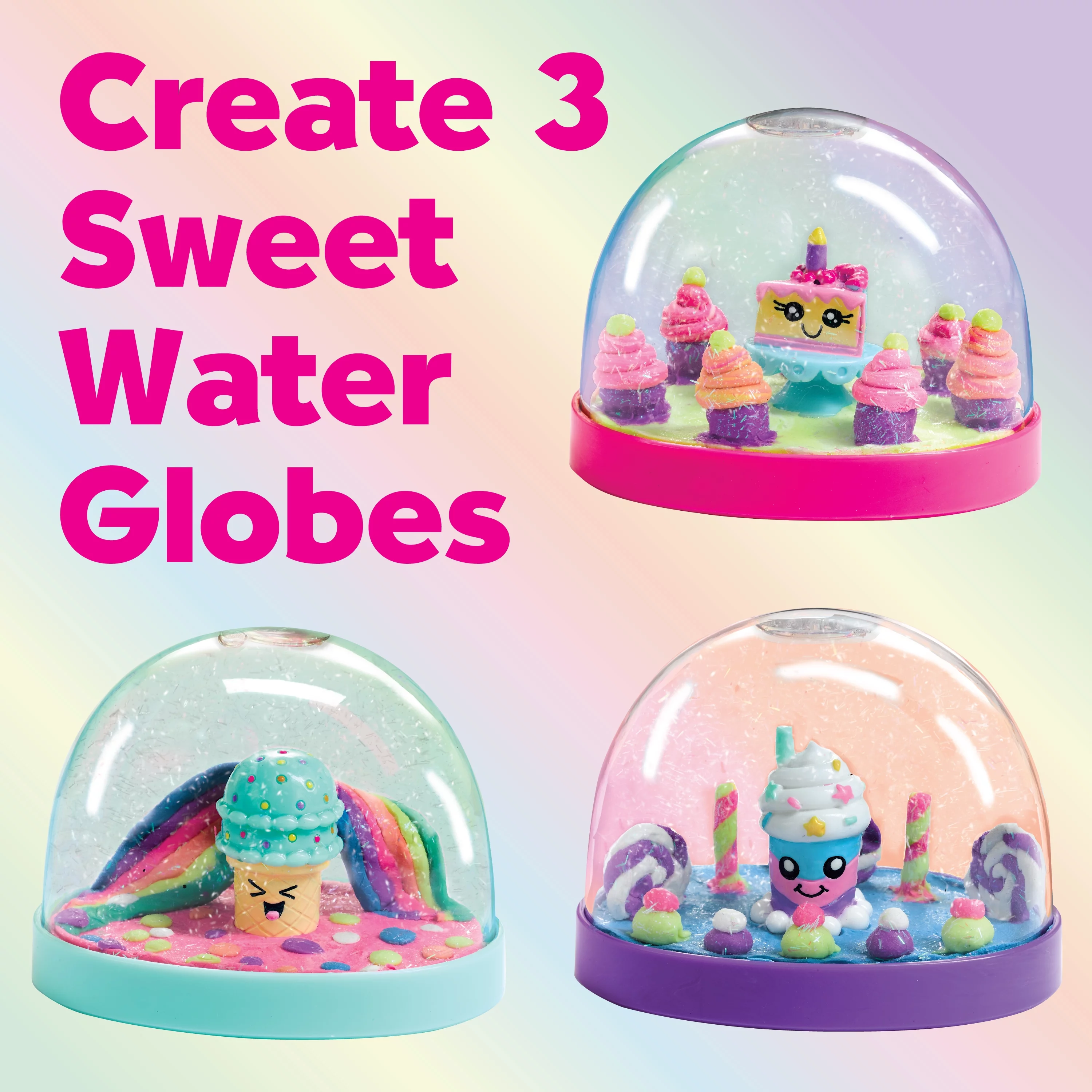 Creativity for Kids Make Your Own Water Globes Sweet Treats – Child Craft Kit for Boys and Girls