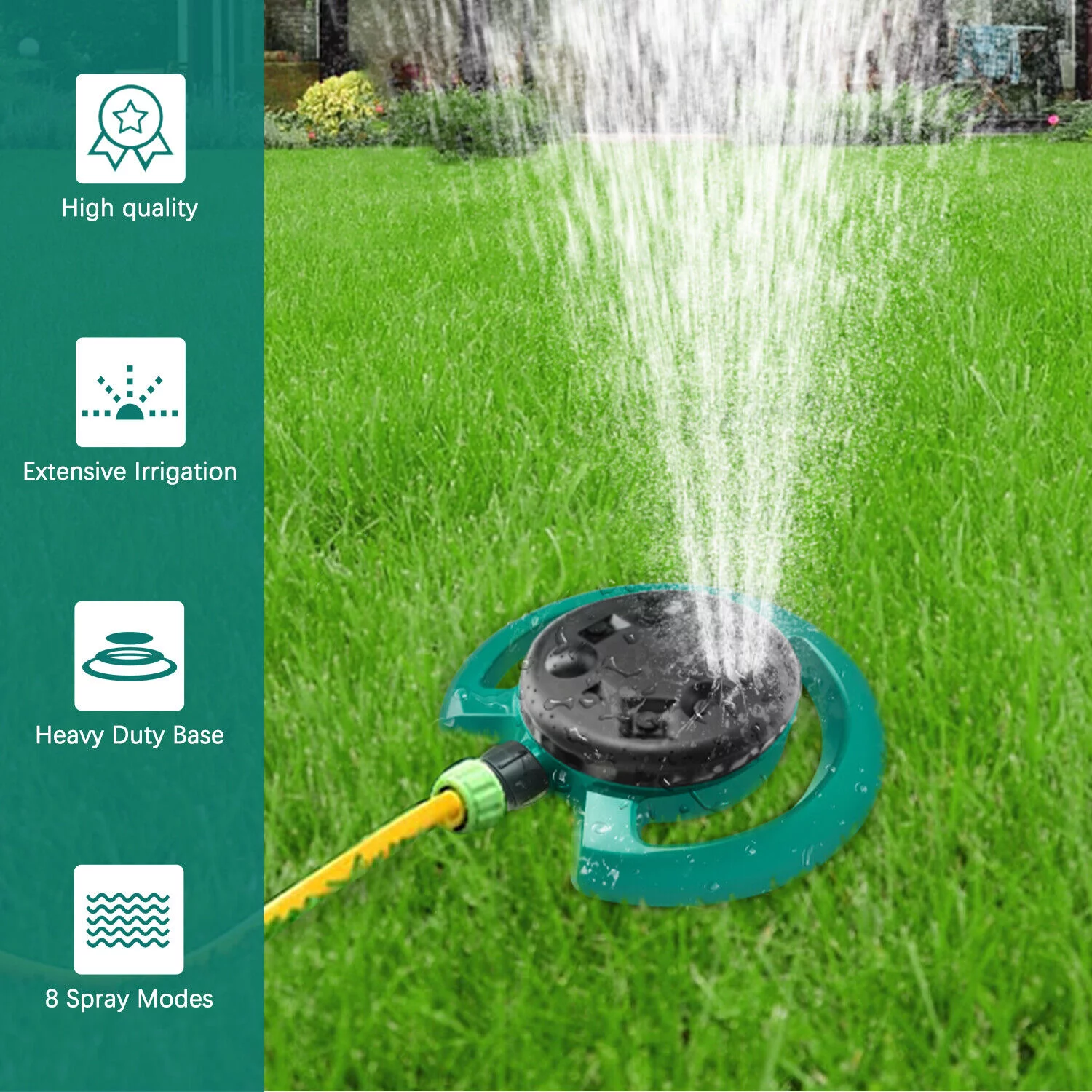 Garden Lawn Sprinkler 3Auto Spray Grass Watering Irrigation System Patio Yard