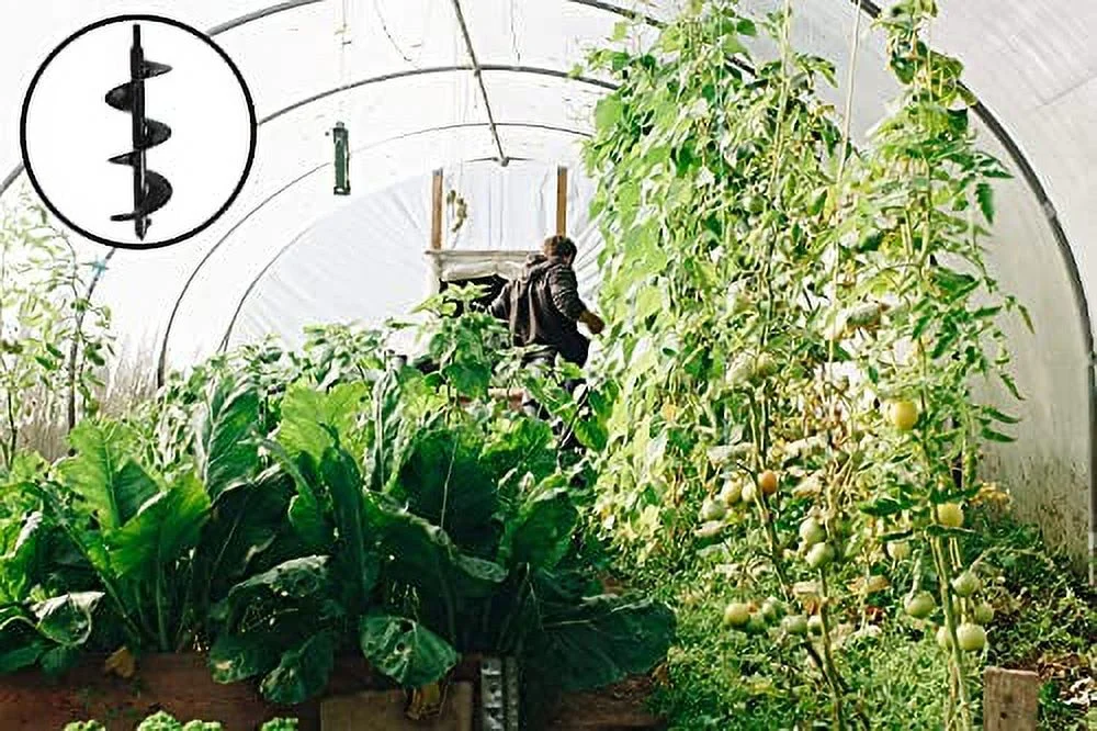 Auger 12Inch One Pack, Garden Plant Flower Bulb Auger For Planting Bulb Seedlings