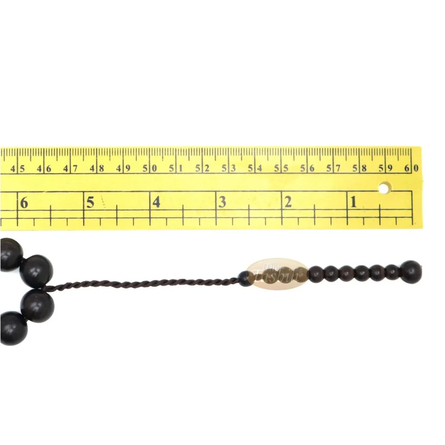 Unique Extra Large Dense Tamarind Wood Tasbih – Islamic Prayer Beads – 12mm Beads with Tassel