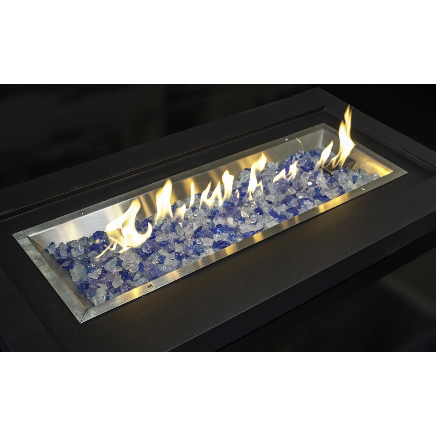 AZ Patio Heaters Recycled Fire Pit Fire Glass in Bahama Blend