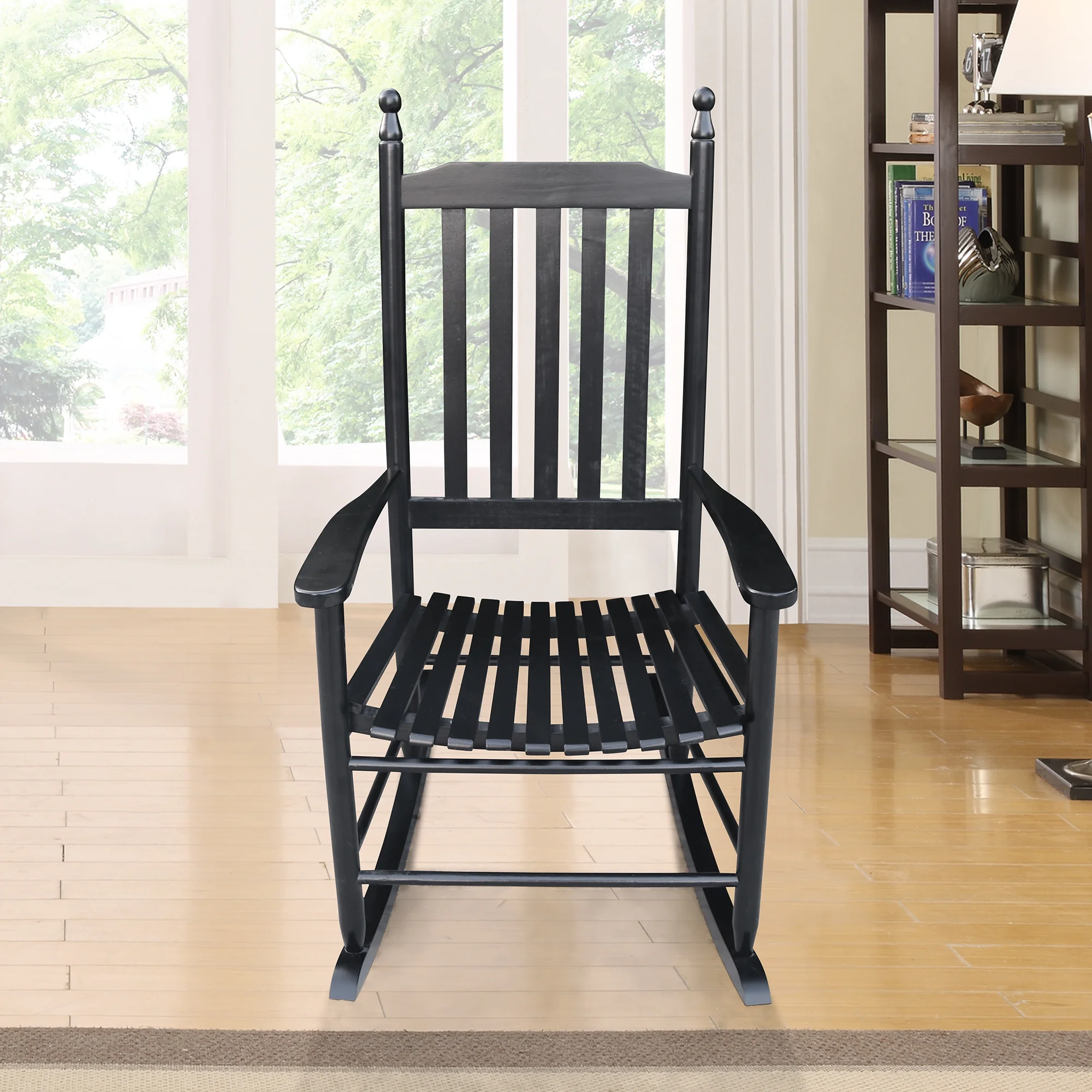 wooden porch rocker chair&nbsp; BLACK
