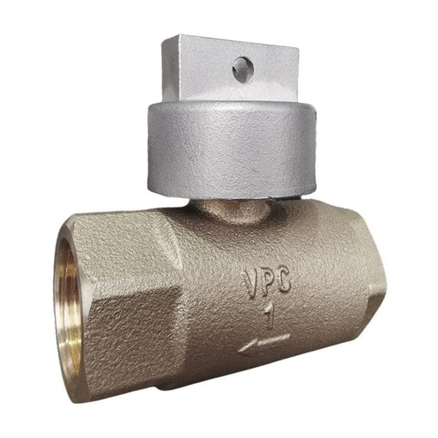 VPC 1 in. Bronze FNPT In-Line Irrigation Ball Valve with Automatic Drain