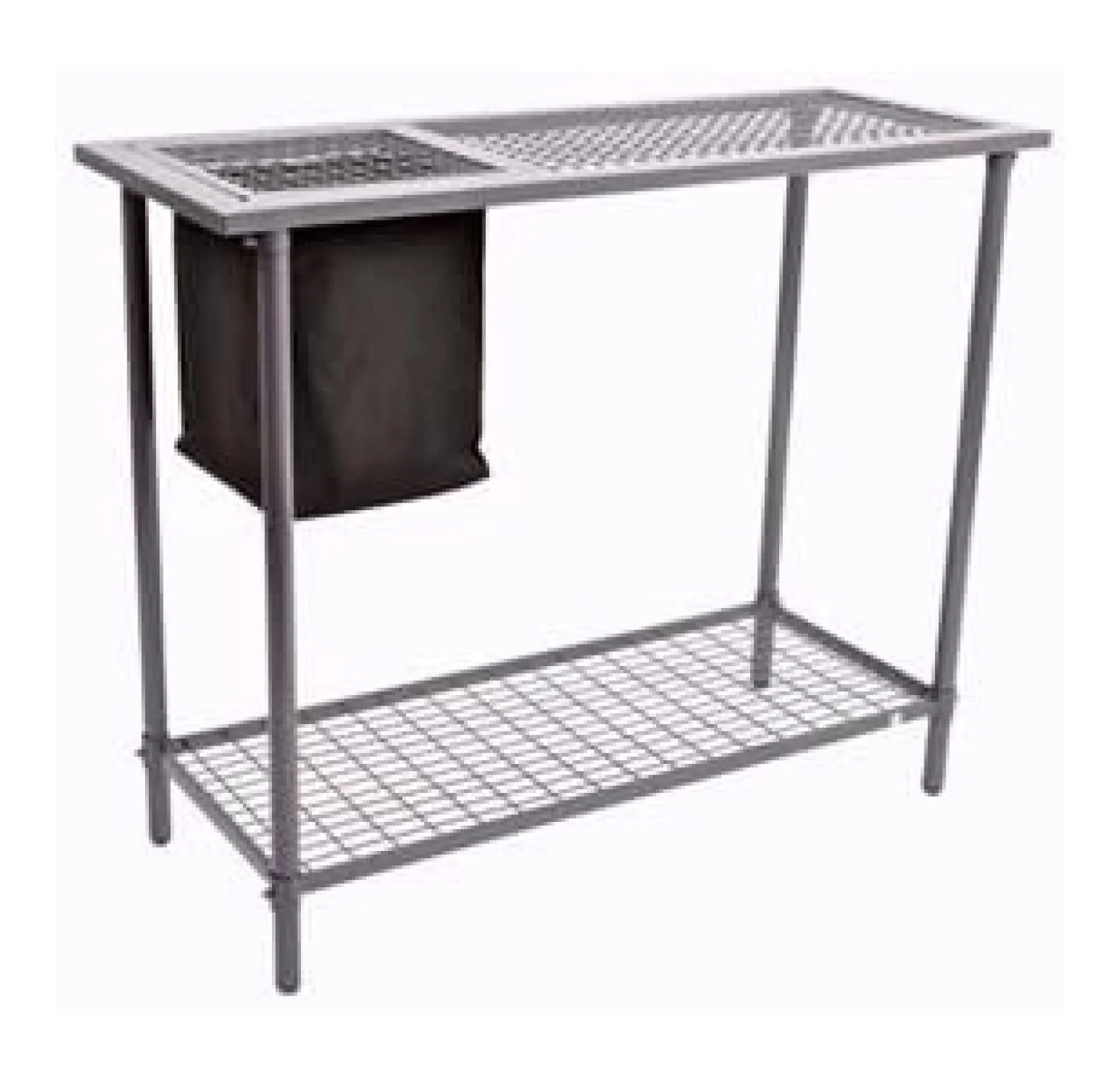 Potting Bench - Garden and Greenhouse Workbench Portable Gardening Center - Features removable trimmings bin and adjustable shelf (39