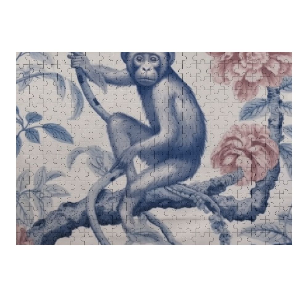 ONETECH Monkey Flowers Tree Wooden Jigsaw Puzzle Leisure Game Toy Gift for Family Friends 300 PCS