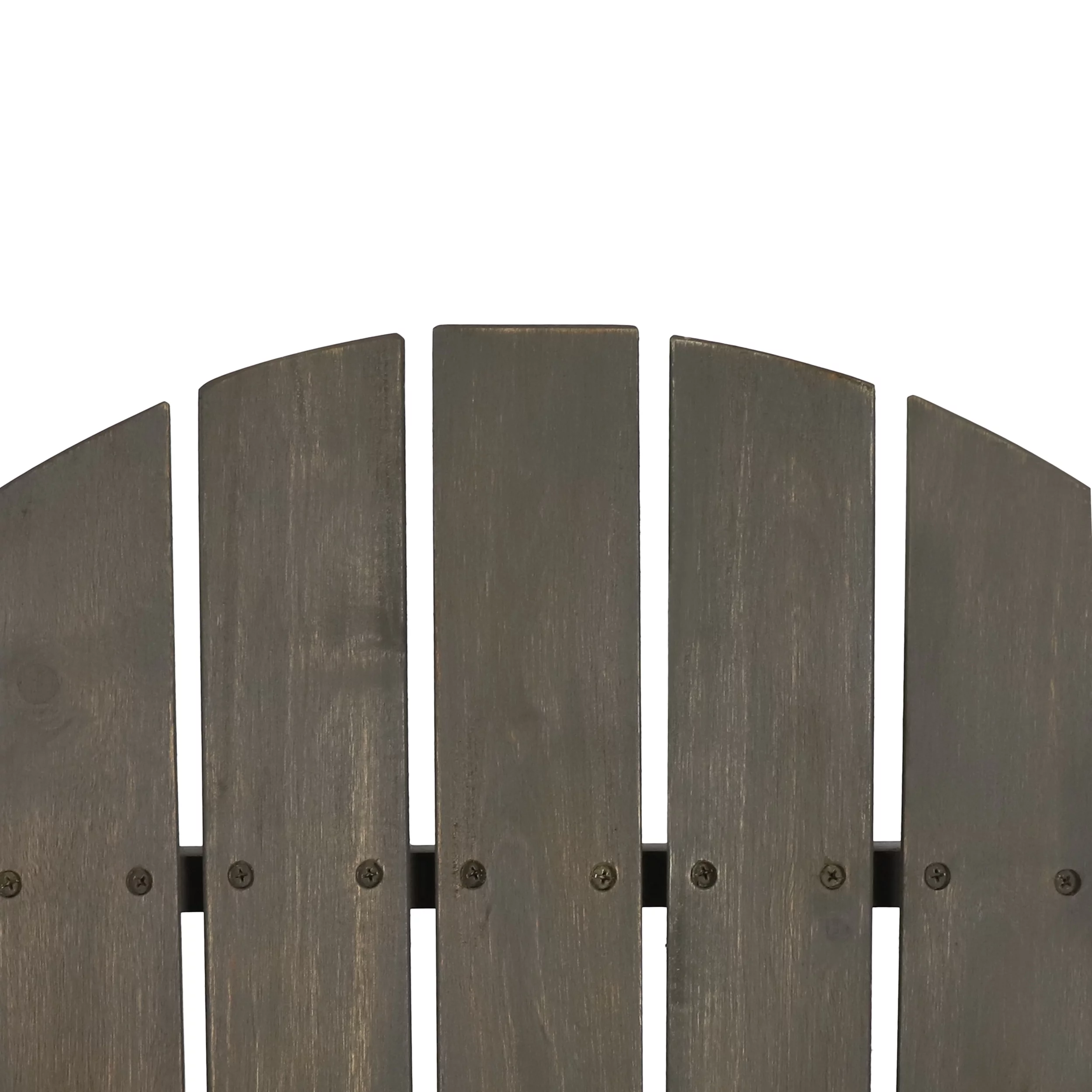 Ariel Outdoor Acacia Wood Folding Adirondack Chairs with Cushions (Set of 4), Gray