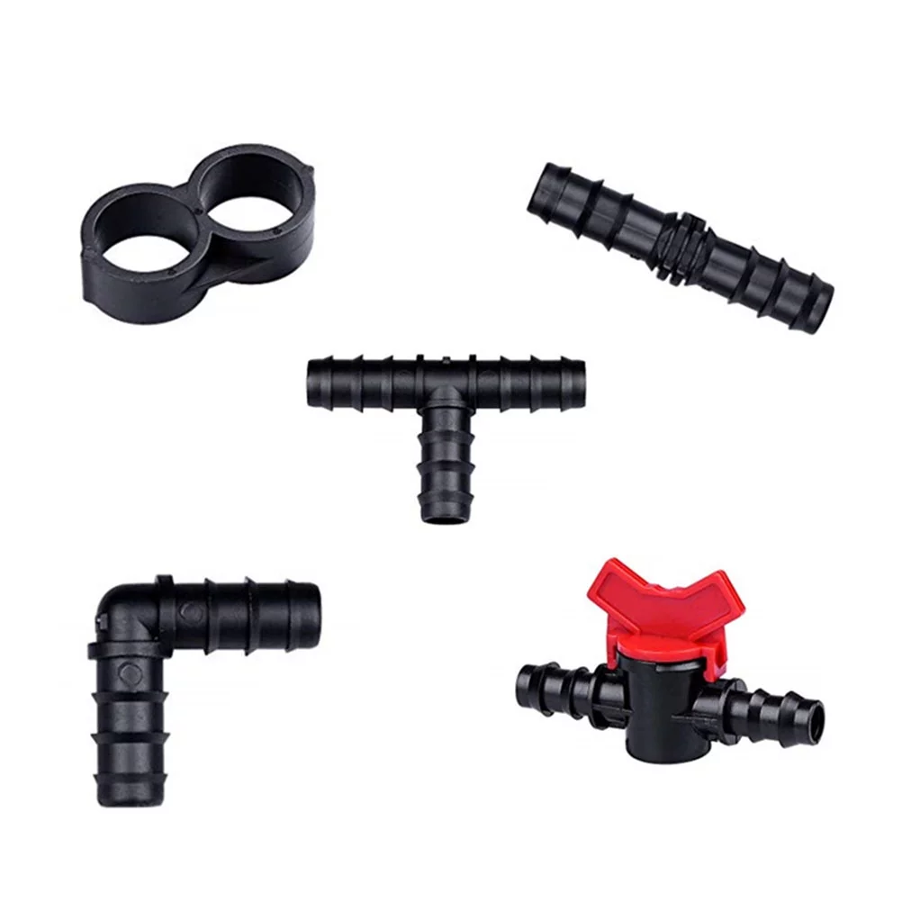 Guichaokj 33pcs PE Spray Nozzles Spray Atomization Irrigation Drippers Sprinklers Emitter Drip (Black)