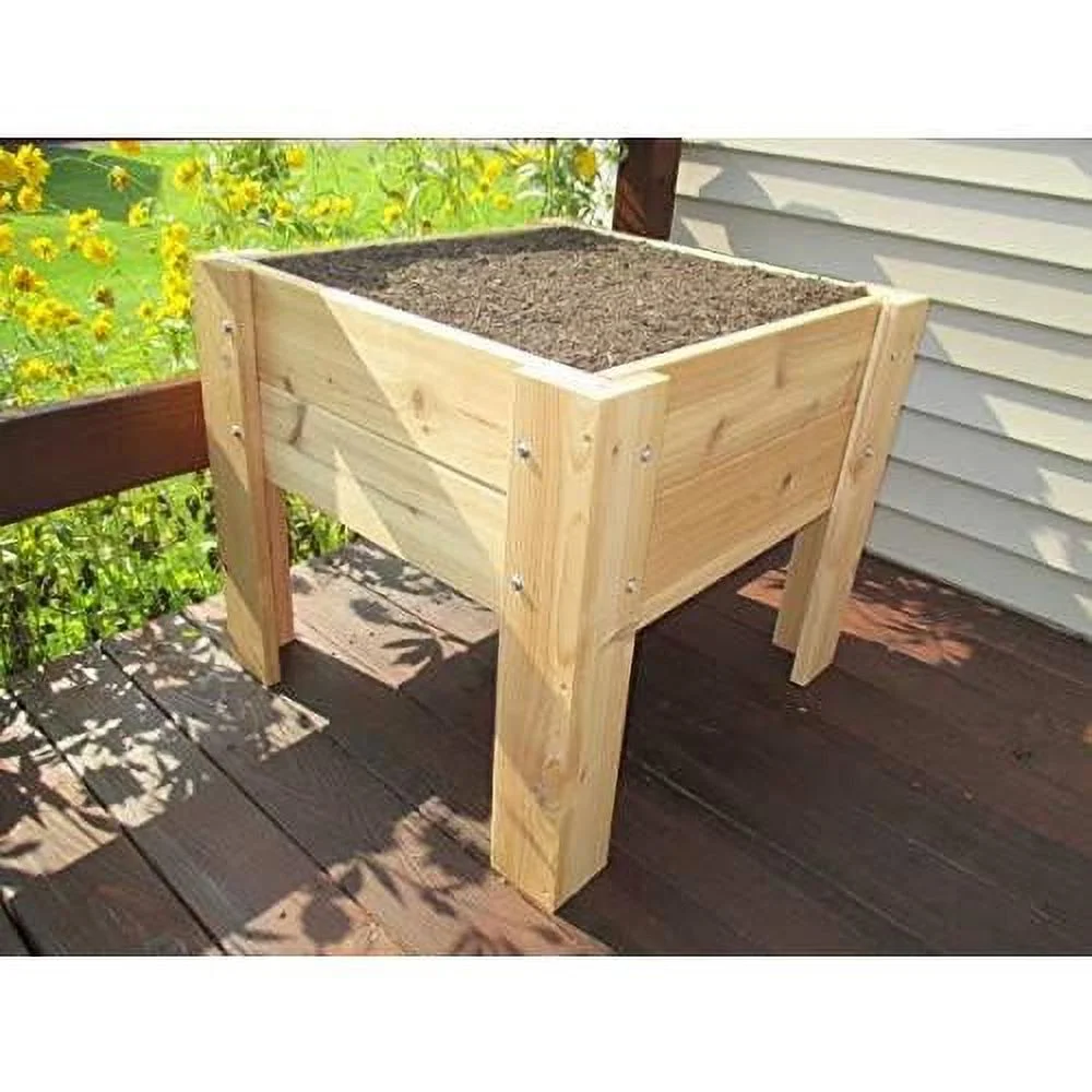 Elevated Cedar Planter 28