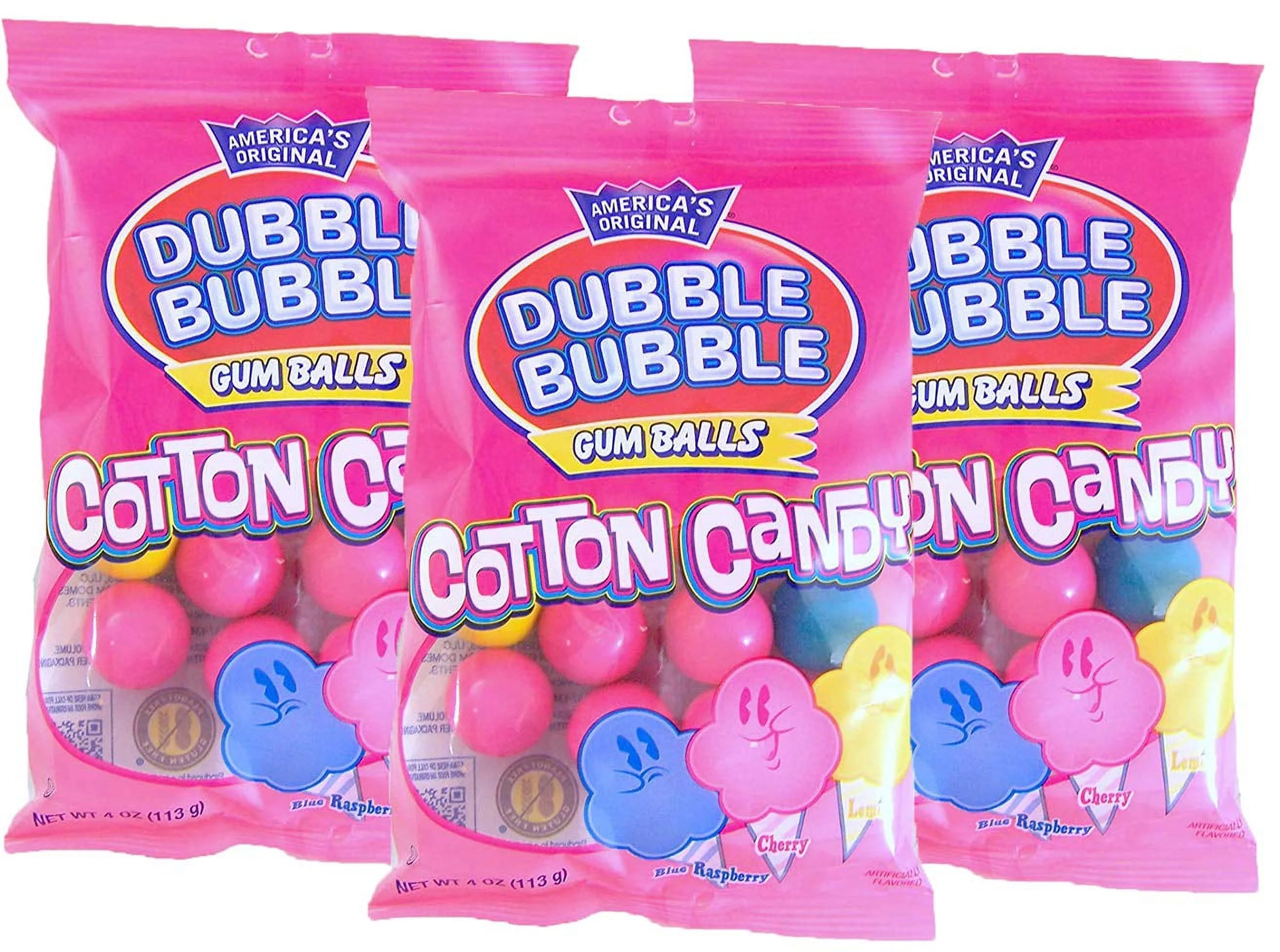 Cotton Candy Gum s, 4 Ounce, Pack Of 3