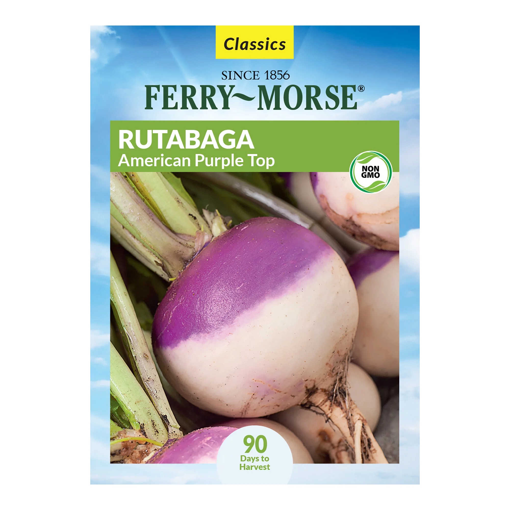 Ferry-Morse 1700MG Rutabaga American Purple Top Vegetable Plant Seeds Full Sun