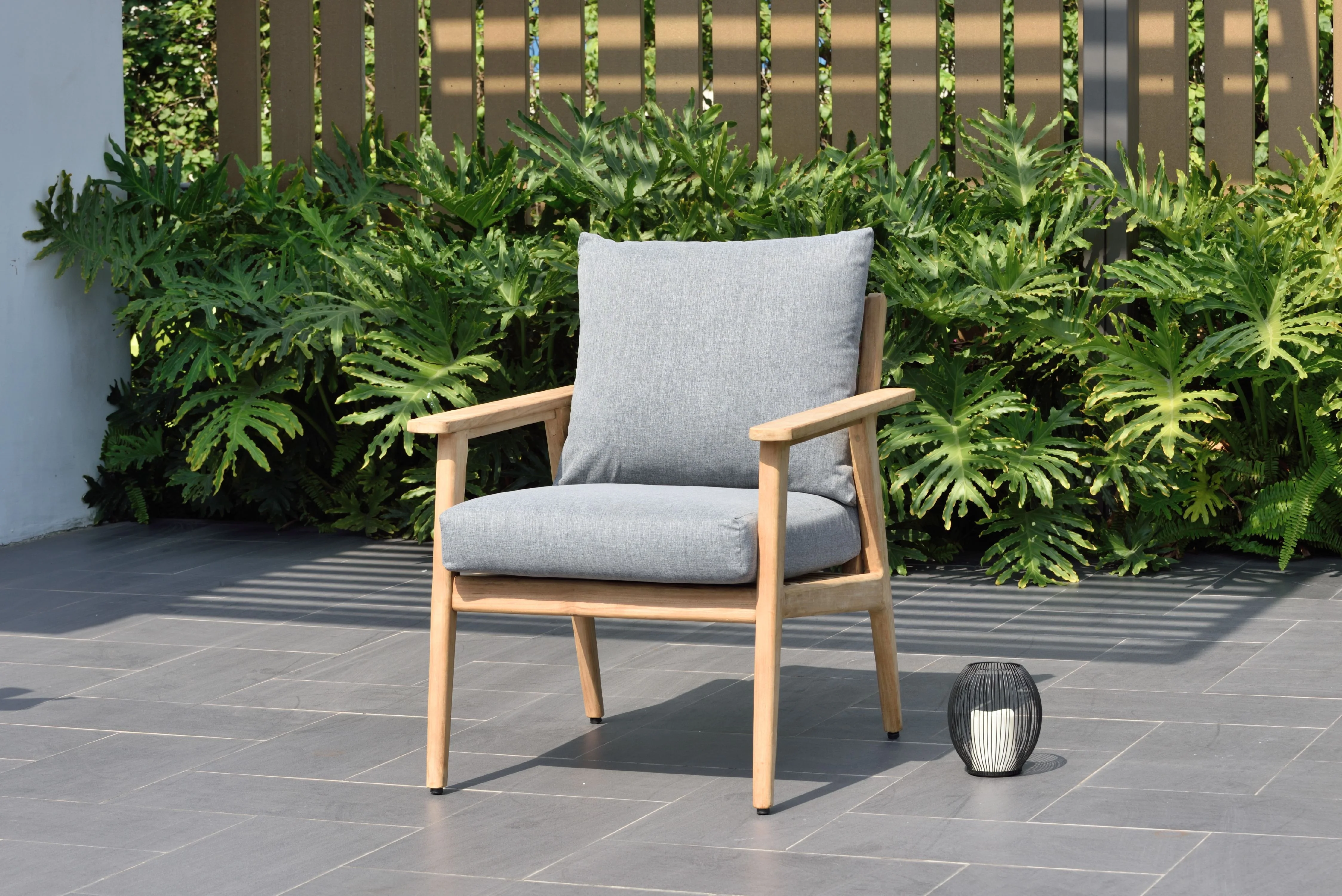 Amazonia Marin Teak 6 Pieces Patio Seating Set With Olefin Cushions, Seating Capacity: 6