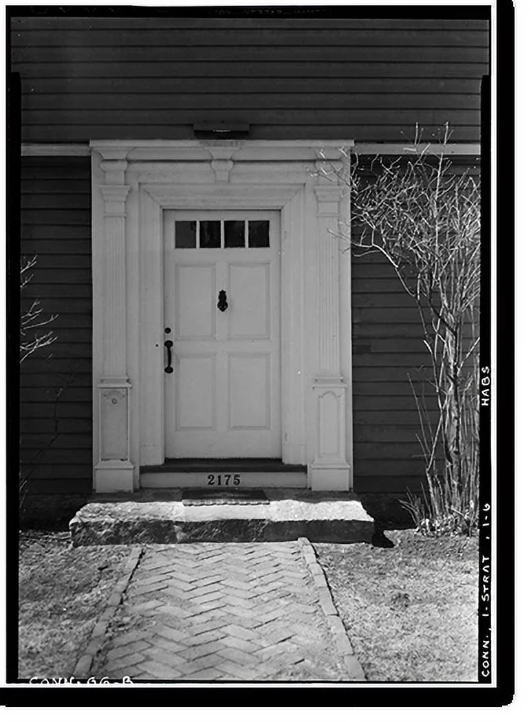 Historic Framed Print, General Joseph Walker House, 2175 Elm Street, Stratford, Fairfield County, CT - 4, 17-7/8