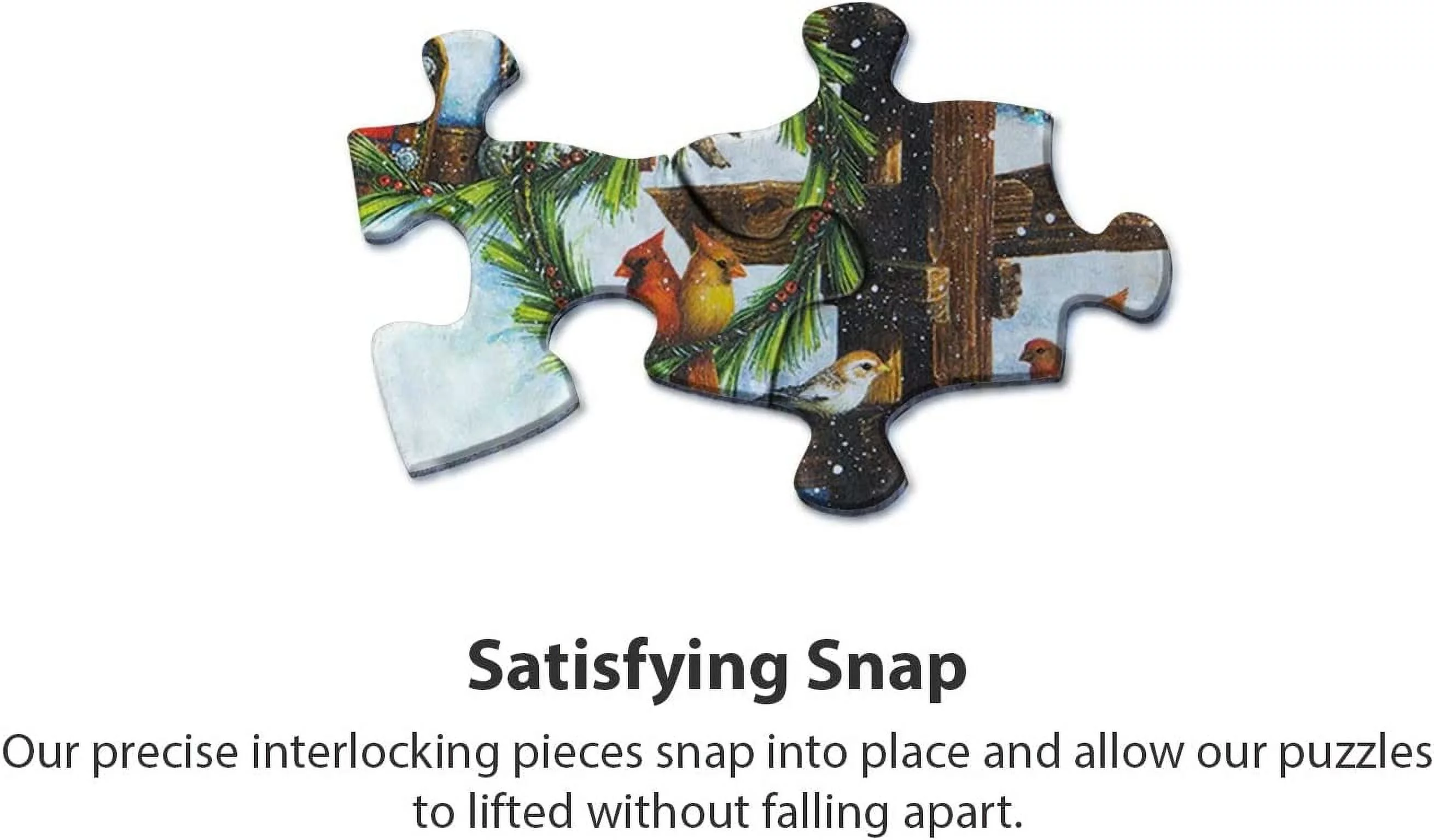 Springbok 1000 Piece Jigsaw Puzzle Western Snowman - Made in USA