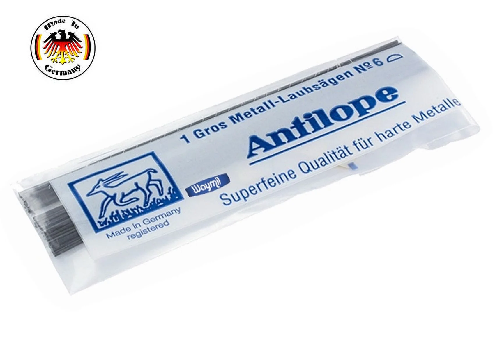 Antilope Jewelers Saw Blades #6 Jewelry Craftsman Tool Germany Made 12 Pcs