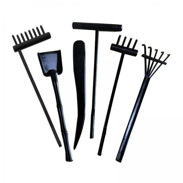 flameer 4X Rake Garden Sand Mini Tool Crafts Toy for Home Birthday Gift Supplies