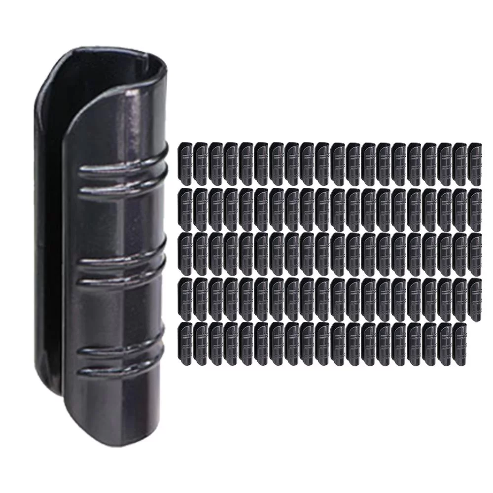 100 Pieces Garden Buildings Tube Clip Shade Net Clips Shading Net Fixed Clips Multipurpose Awning Clamp Tube Clamp for Greenhouse Banner 20mm