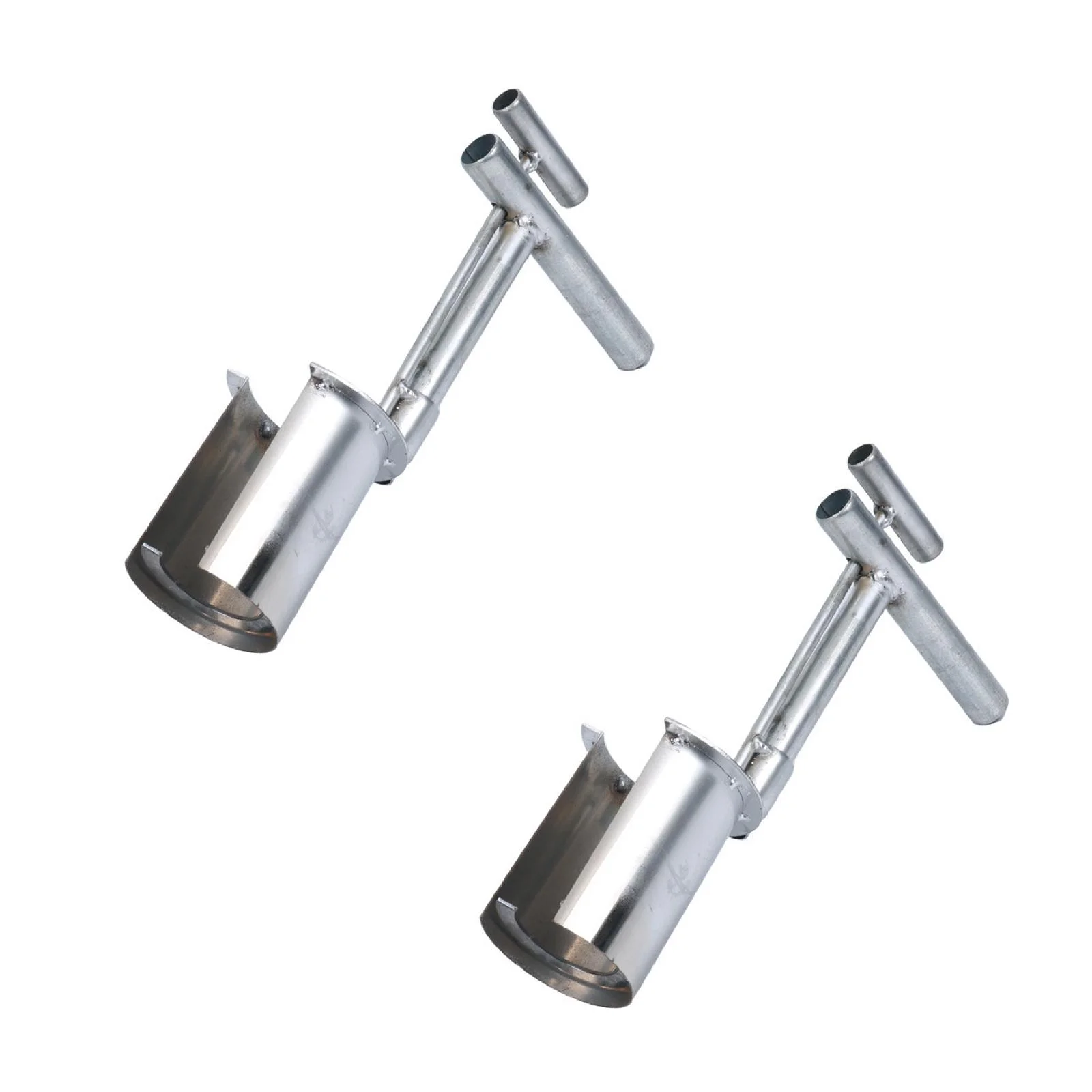 GARENAS and Fruit Tree Seedling Transplanter Bulb Planter Tool Long Handle Stainless Steel Seedling Easy Transplanter Garden Tools for & Flower Planter *2Pcs