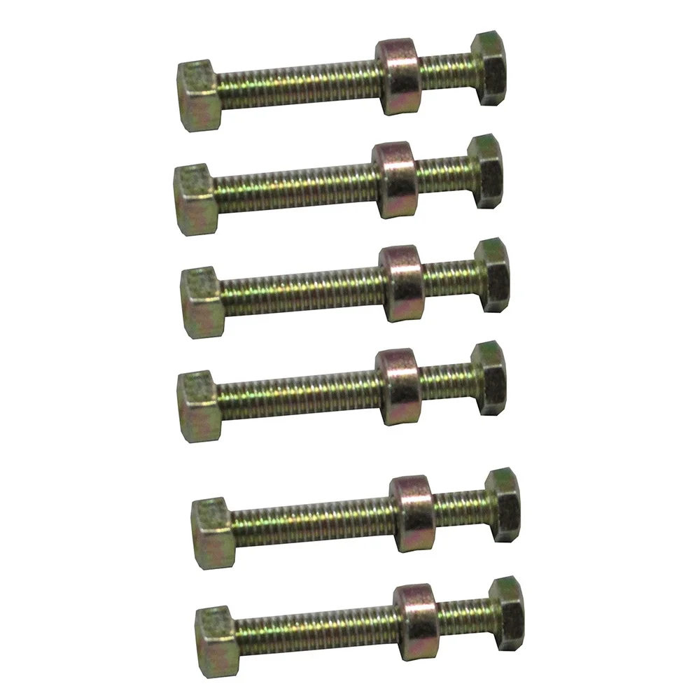RAParts 6 Pack Replacement Shear Bolts Nuts & Spacers Fits Noma 301172 Fits Simplicity 1501216MA  Fits Murray B11501216MA Snow Blowers Lawn and Garden Models