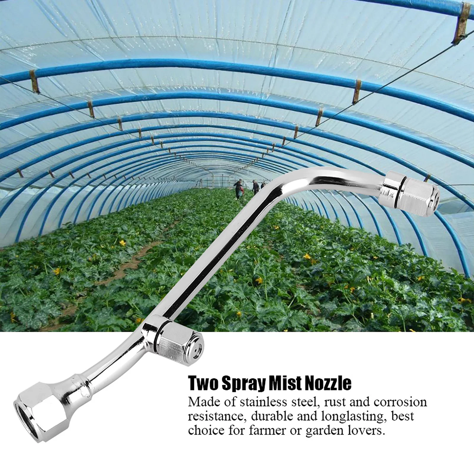 Verdant TouchTwo Spray Mist Nozzle Two Spray Mist Nozzle High Pressure Agricultural Atomizing Sprayer Water Efficient Irrigation Nozzle