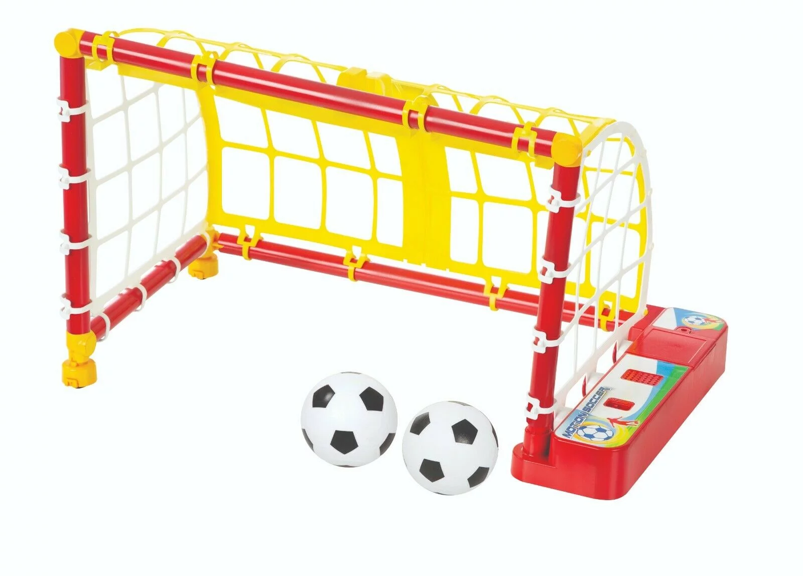 Kids Soccer Game Toy - Electronic Sport Soccer Ball Action Play Set- Motion Moving Net -Outdoor/Indoor Play 2 Goals -Boys and Girls Gift