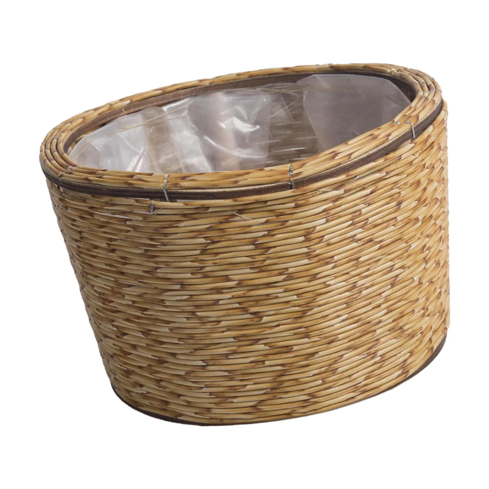 Plant Pot Storage Basket Organizer Containers Flowerpot with Liner Flower Basket Yellow M