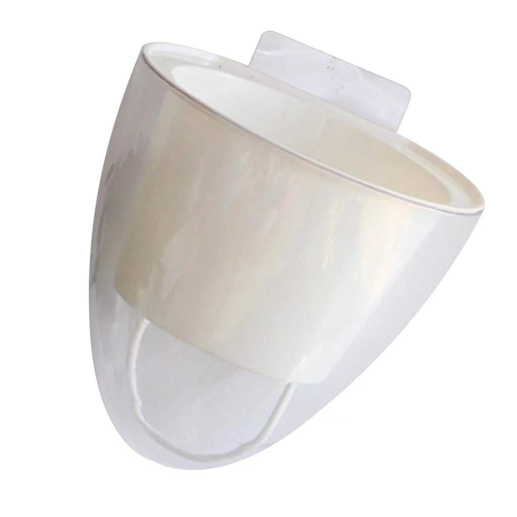 3 Size Wall Hanging Planter Durable Self Watering Plant Flower Pot Planter Nursery Lazy Flowerpot Cotton String Design White A