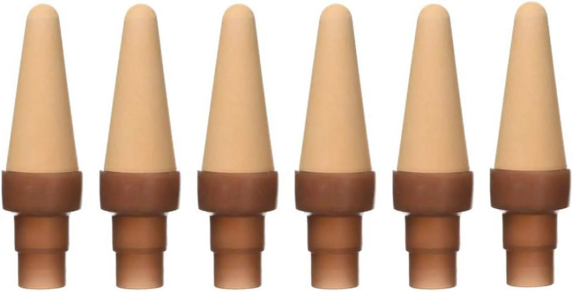 Bottle Adapter XL (6 Pack): Self Watering Spikes/Houseplant Watering Stakes, Automatic Irrigation System, Use When On Vacation,Terracotta Spikes To Use With Recycled Plastic Water Bottles