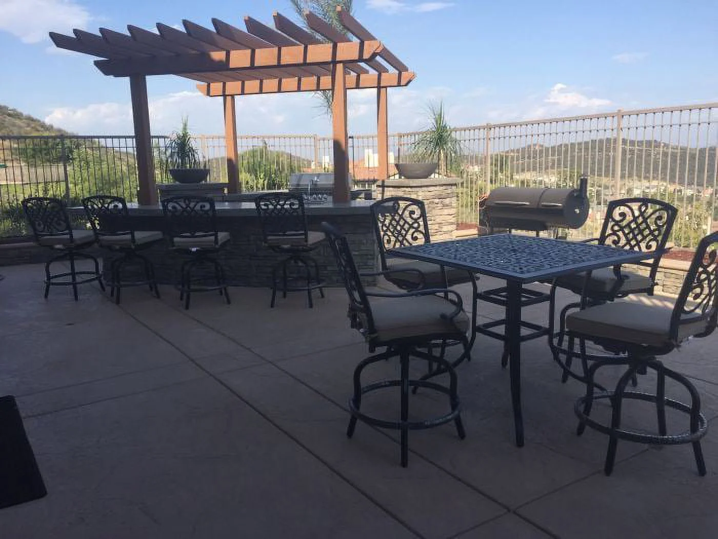 Patio Resort Lifestyles SQCTDY44-BT2 Bridgetown Counter Set - 5 Piece