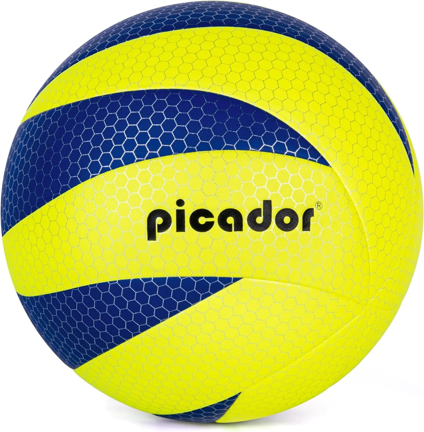 Volleyball Official Size 5, PU Soft Touch Volleyballs for Youth Beginner, Indoor Outdoor Beach Volley Ball Play Training Sport (Bright Yellow & Blue)
