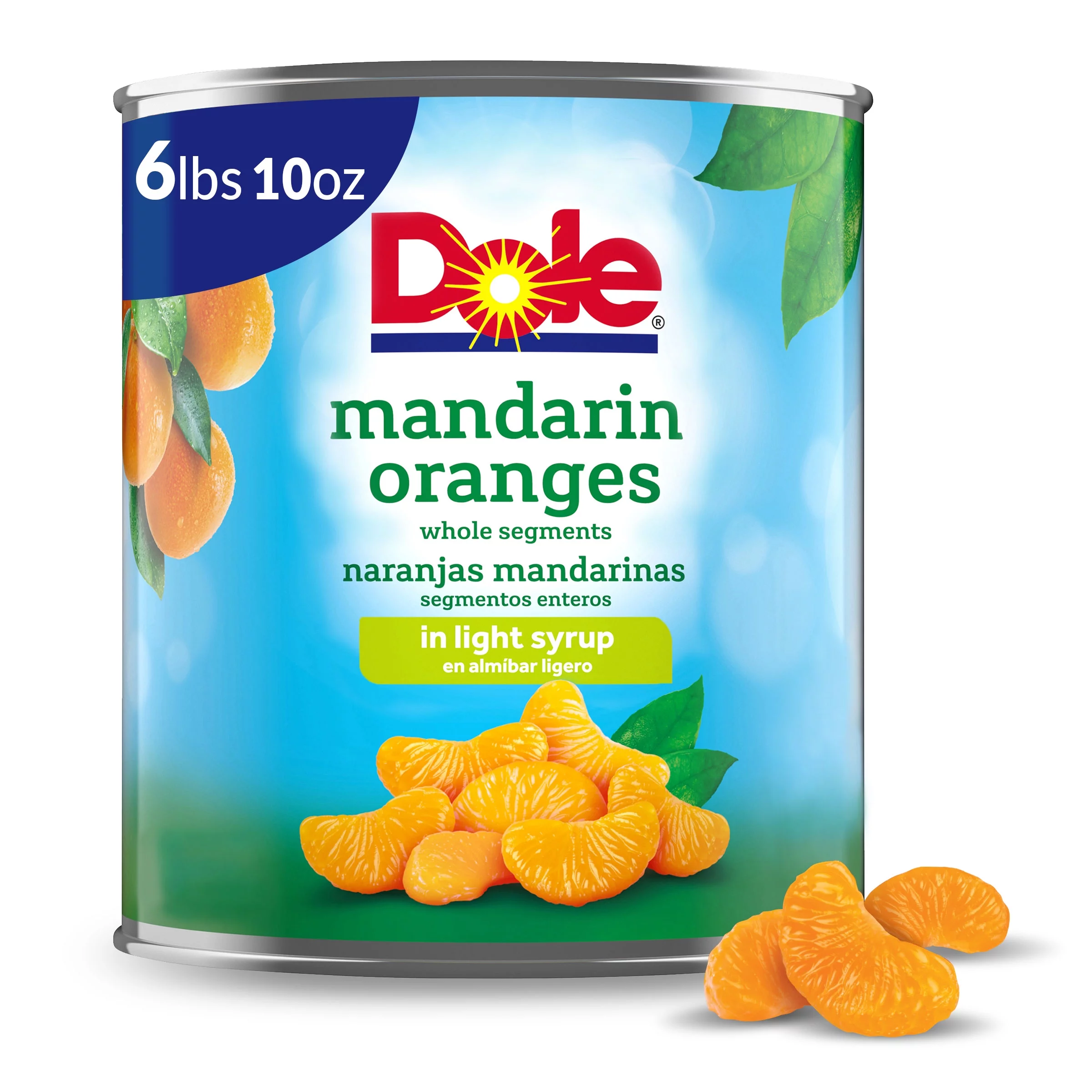 (2 pack) Dole Mandarin Oranges in Light Syrup, 106 oz Can