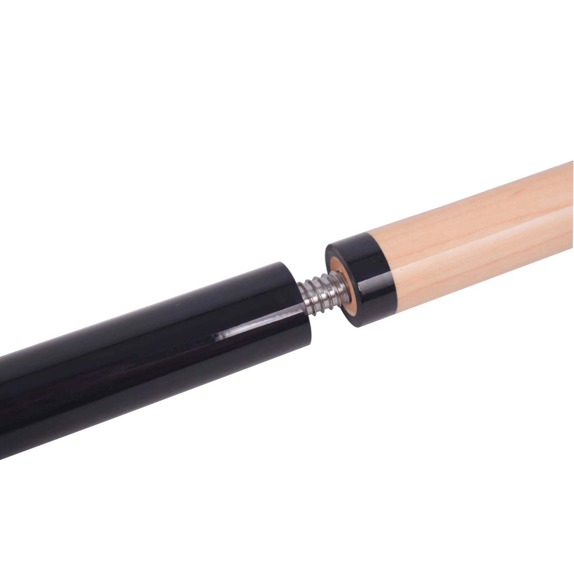 Hathaway Conquest 58 In. Maple Cue and 30.5-in L x 3-in diameter Case Set, Black