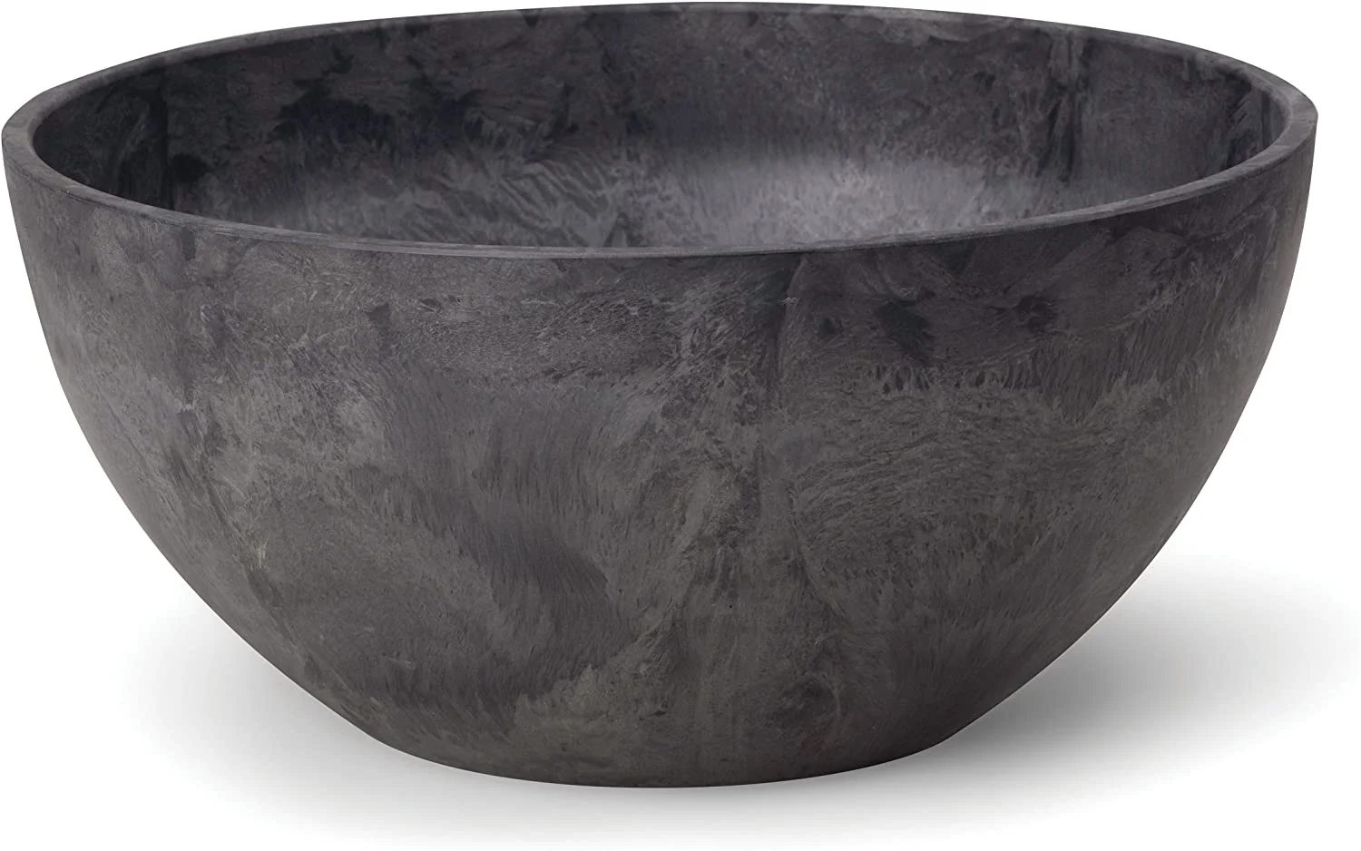 Napa Bowl Planter, Black, 12-Inch