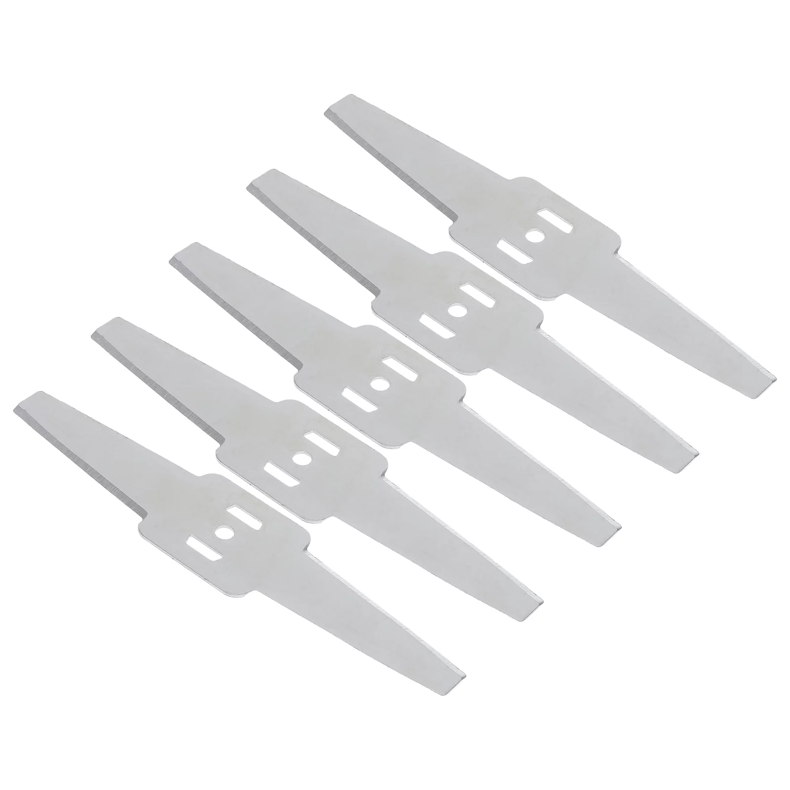 Guichaokj 5pcs Metal Grass String Trimmer Blades Lawn Mower Replacement Trimmer Tool