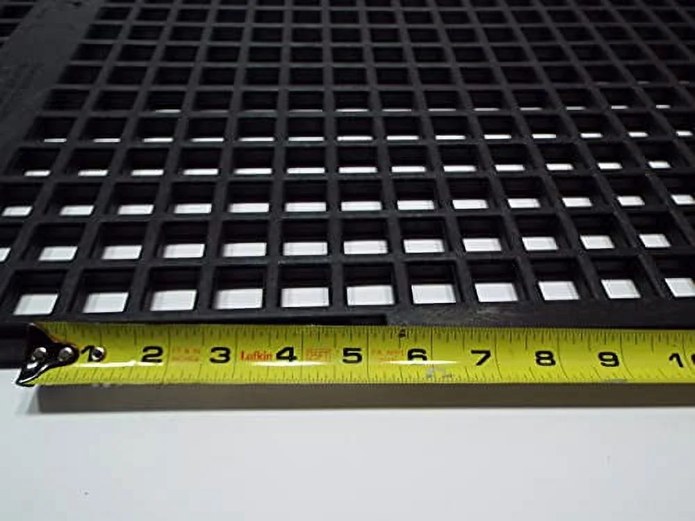 Custom Pro 24 Inch x 24 Inch Support Grate for Water Feature Basin Construction Holds Pond and Water Garden Bubblers, Rocks, Other Decorations - Hides Reservoir - Rustproof - Black - Can Be Cut