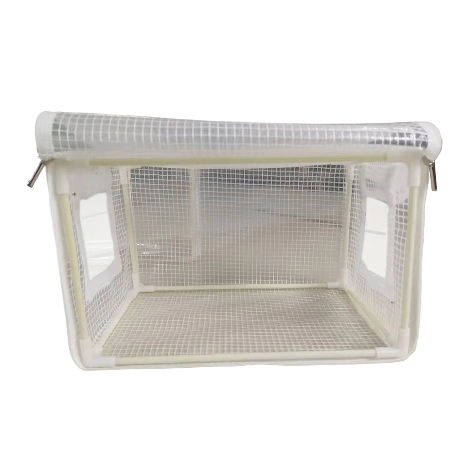 Miulika Still Air Box Gardening Greenhouse for Gardening Plants Easy Storage Waterproof Easy to Use Clear Foldable PVC Greenhouse Cover white