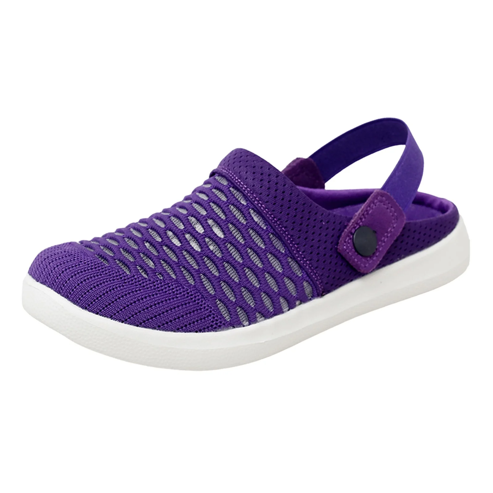 Lightning Deals of Today Prime, Women's Summer Fashion Mesh Pointed Toe Breathable Solid Color Casual Shoes Lightweight Comfortable One Foot Stirrup Shoes Women's Sports Shoes