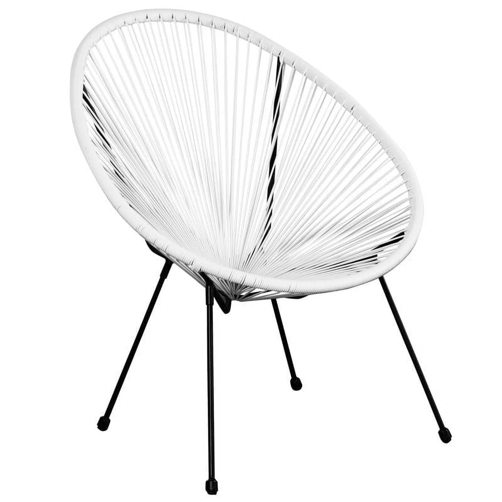 Sassio 3 Piece Hand-Woven Conversation Patio Set, White