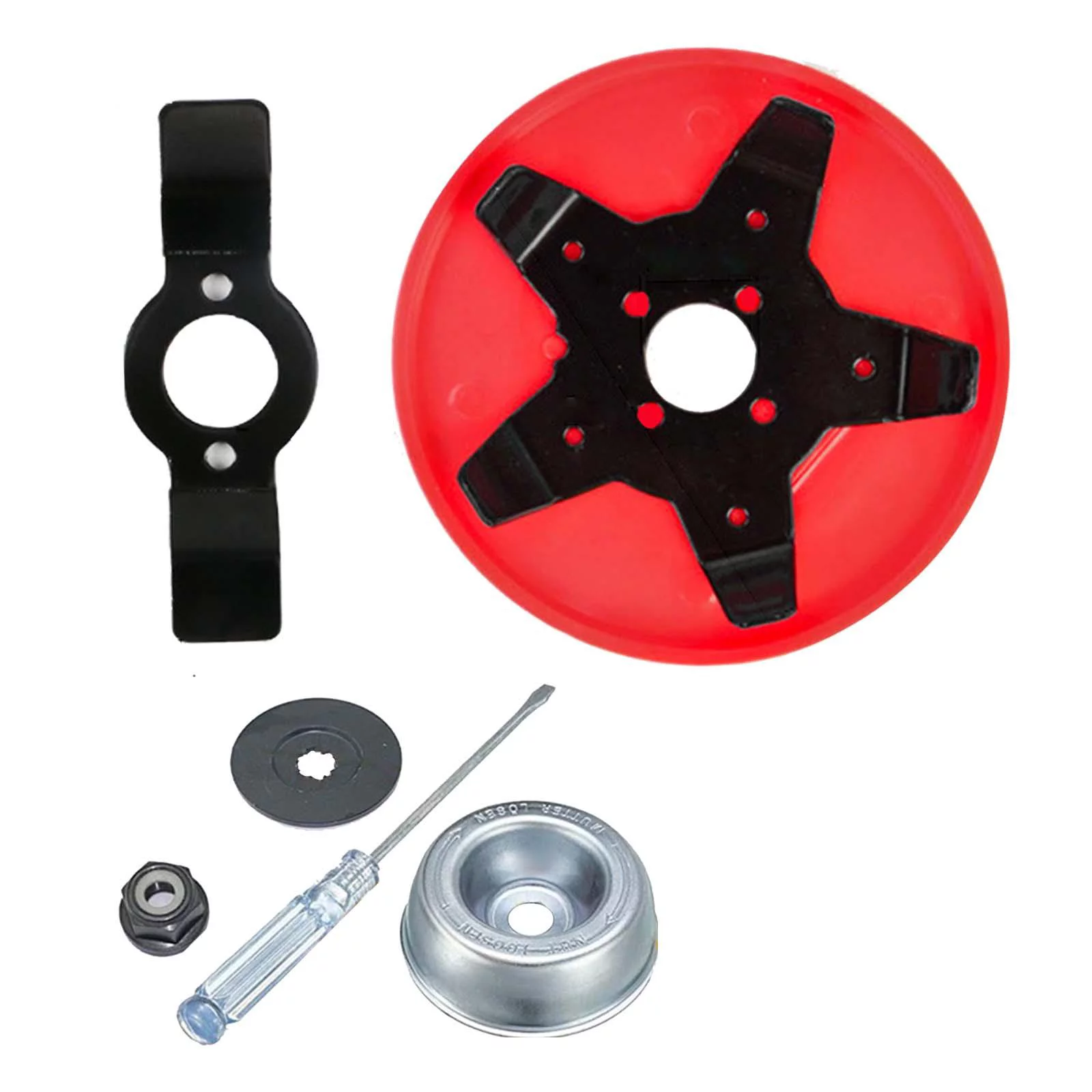 Mower Blade Weeding Eater Blade Polishing Excavating Weeds Mower Parts Tools Dusting Weeder Plate Replacement Mower Blade for Garden Lawn Small and B