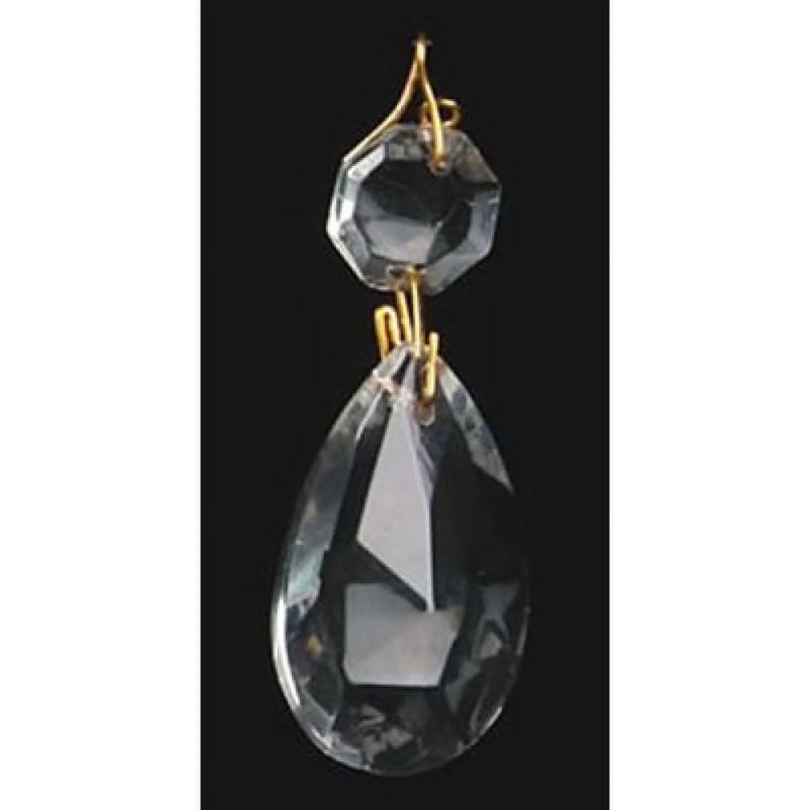 Crystal Pendalogue Prism with Brass Pin