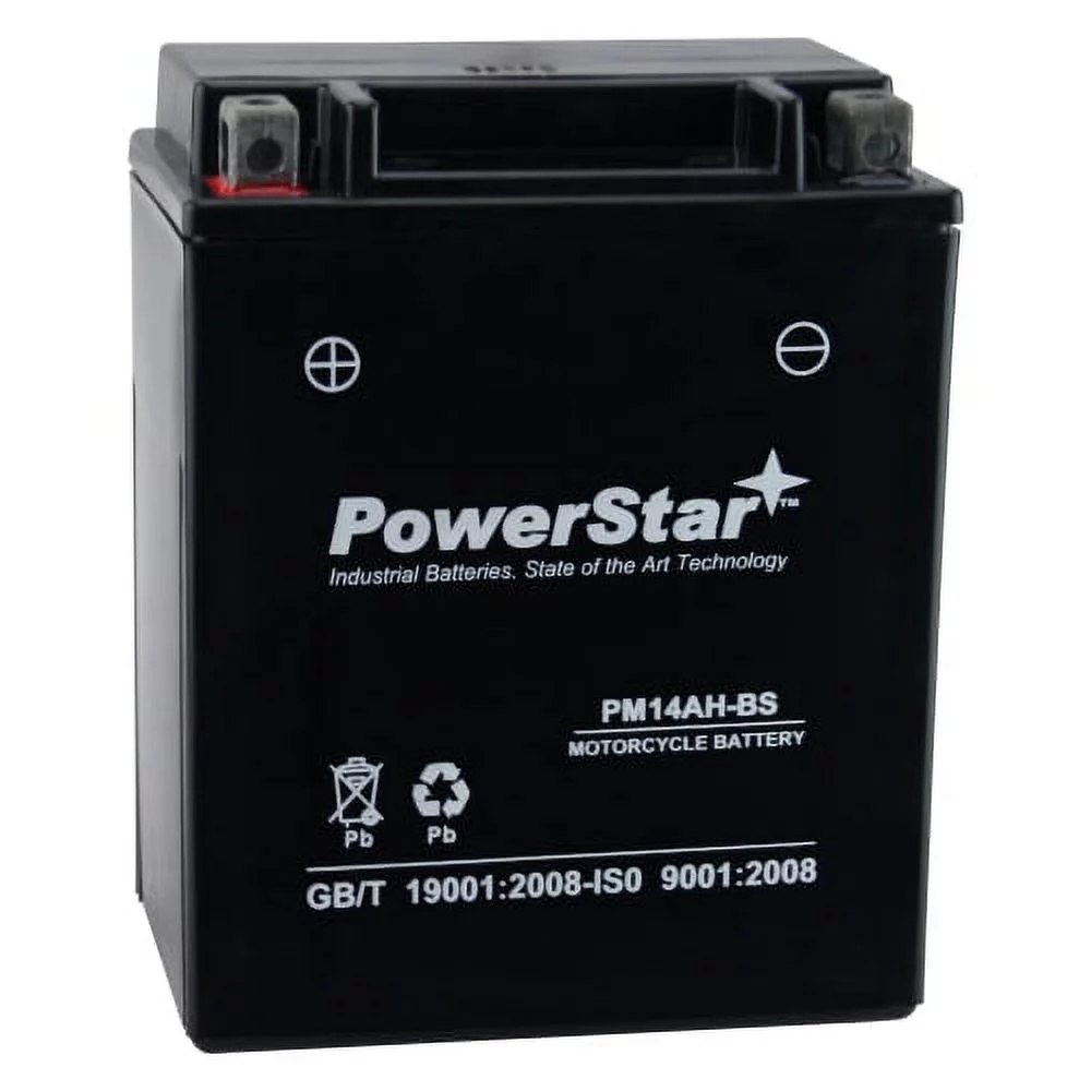 PowerStar YTX14AH-BS ATV Battery Compatible with Polaris Sportsman 570 SP Hunters Edition