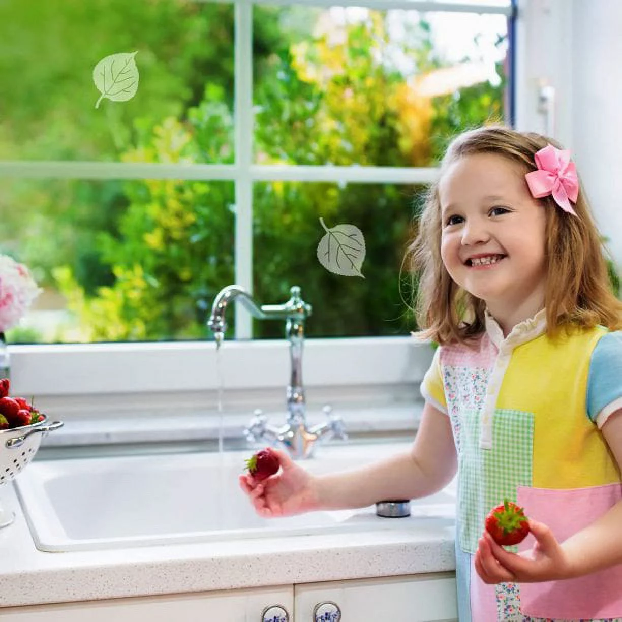 WindowAlert Aspen Leaf Anti-Collision Decal - UV-Reflective Window Decal to Protect Wild Birds from Glass Collisions - Made in The USA