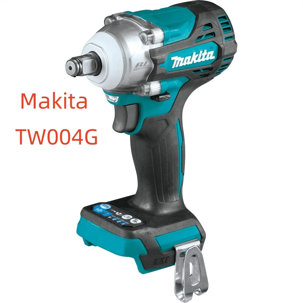 Makita  lmpact Wrench 40V Brushless Electric Cordless Wrench 650N.M 4-Speed 1/2 Inch Rechargeable Portable Car Repair Power Tool belt Friction Ring Anvil TW004G(Tool Only)
